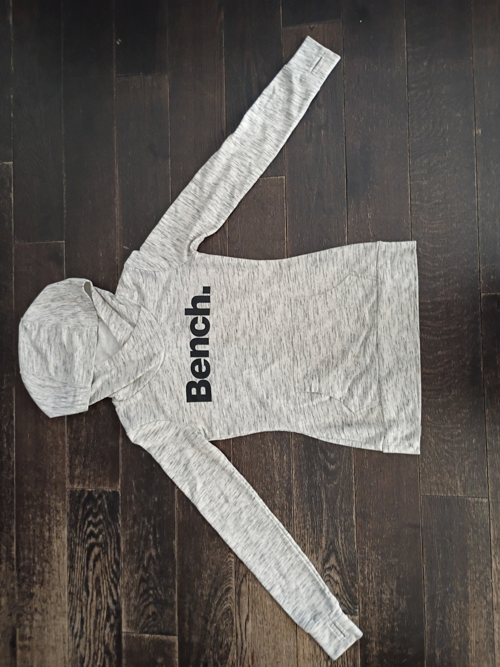 Bench Light Gray Logo Crewneck Hoodie